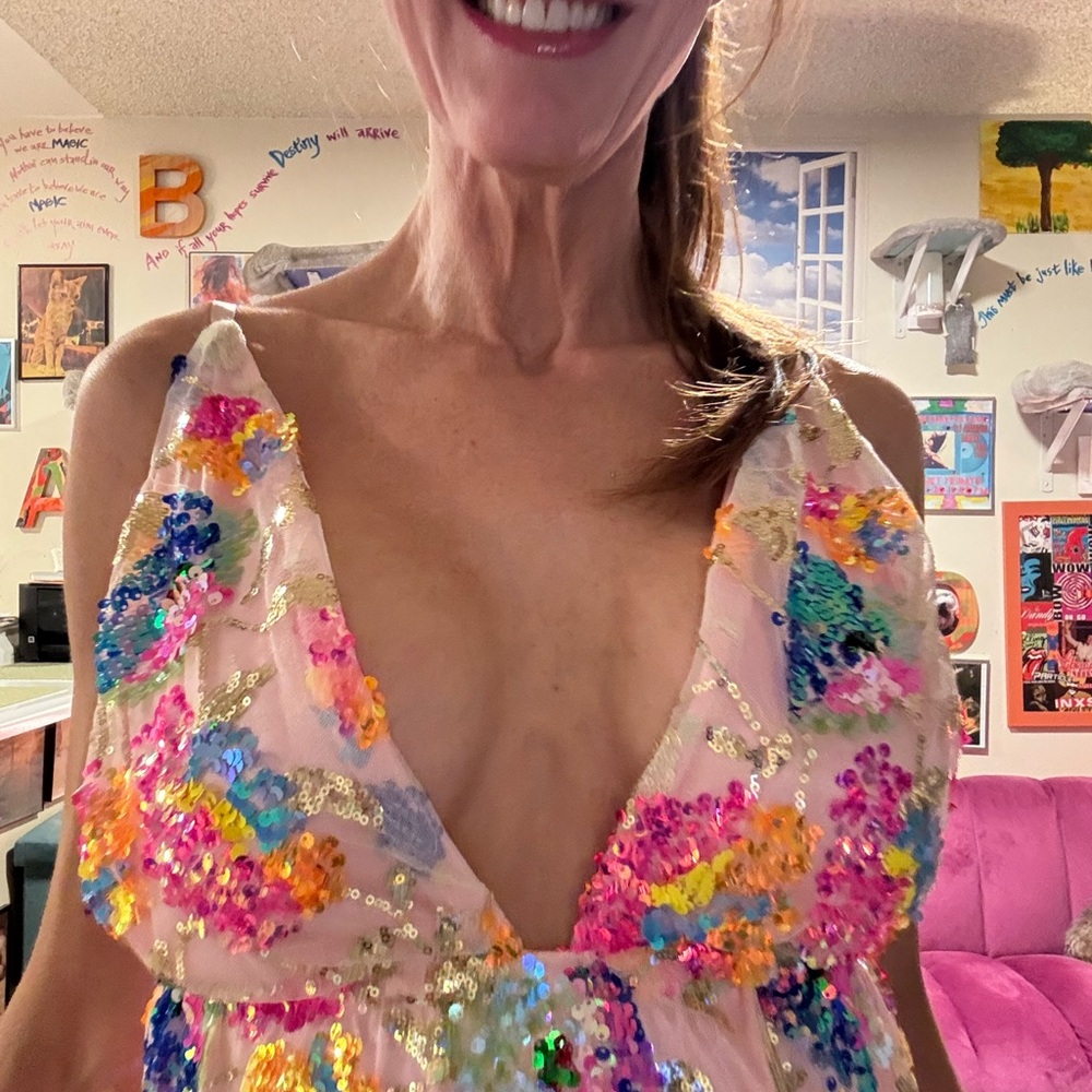Colorful Sequin Dress